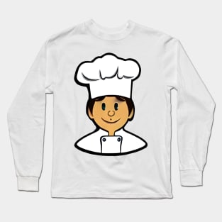 Whip up some fun with Chef Cartoon: A Deliciously Playful Piece of Art! Long Sleeve T-Shirt